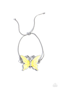 Aerial Adornment - Yellow Paparazzi Accessories