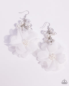 Fashionable Flower Girl - White Paparazzi Accessories