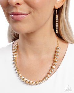 Linked Lady - Gold Paparazzi Accessories