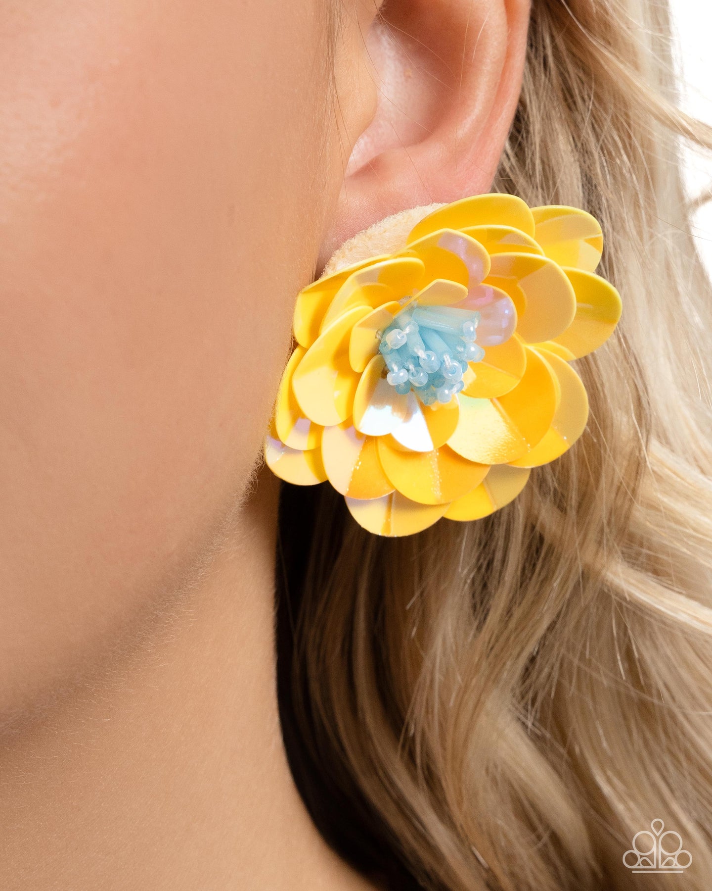 Floating Florals - Yellow Paparazzi Accessories