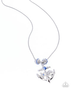 Anchored Accent - Blue Paparazzi Accessories