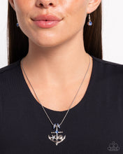 Load image into Gallery viewer, Anchored Accent - Blue Paparazzi Accessories
