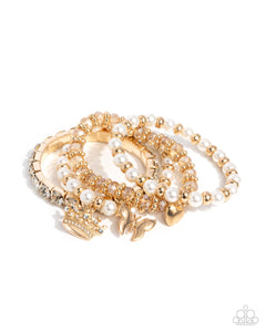 Feminine Charm - Gold Paparazzi Accessories