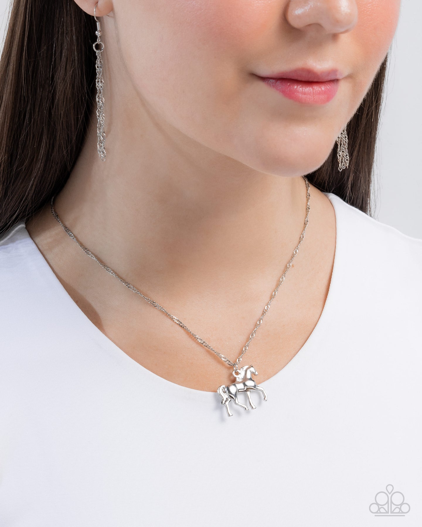Stallion Statement - Silver Paparazzi Accessories