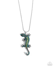 Load image into Gallery viewer, Shimmery Salamander - Green Paparazzi Accessories

