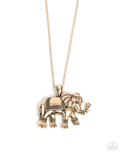 Elaborate Elephant - Gold Paparazzi Accessories