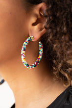 Load image into Gallery viewer, BEAD My Lips! - Multi Hoop Earrings - VJ Bedazzled Jewelry
