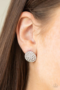 Greatest Of All Time - White Earrings - VJ Bedazzled Jewelry