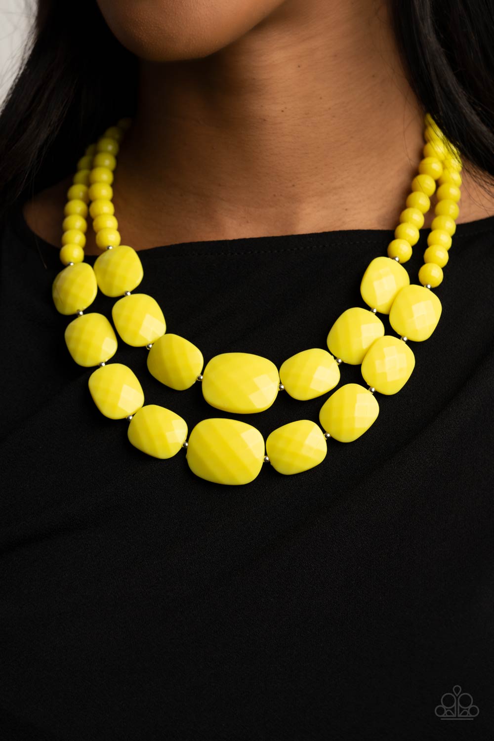 Resort Ready - Yellow - VJ Bedazzled Jewelry