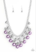 Load image into Gallery viewer, Pearl appraisal purple - Necklace - VJ Bedazzled Jewelry
